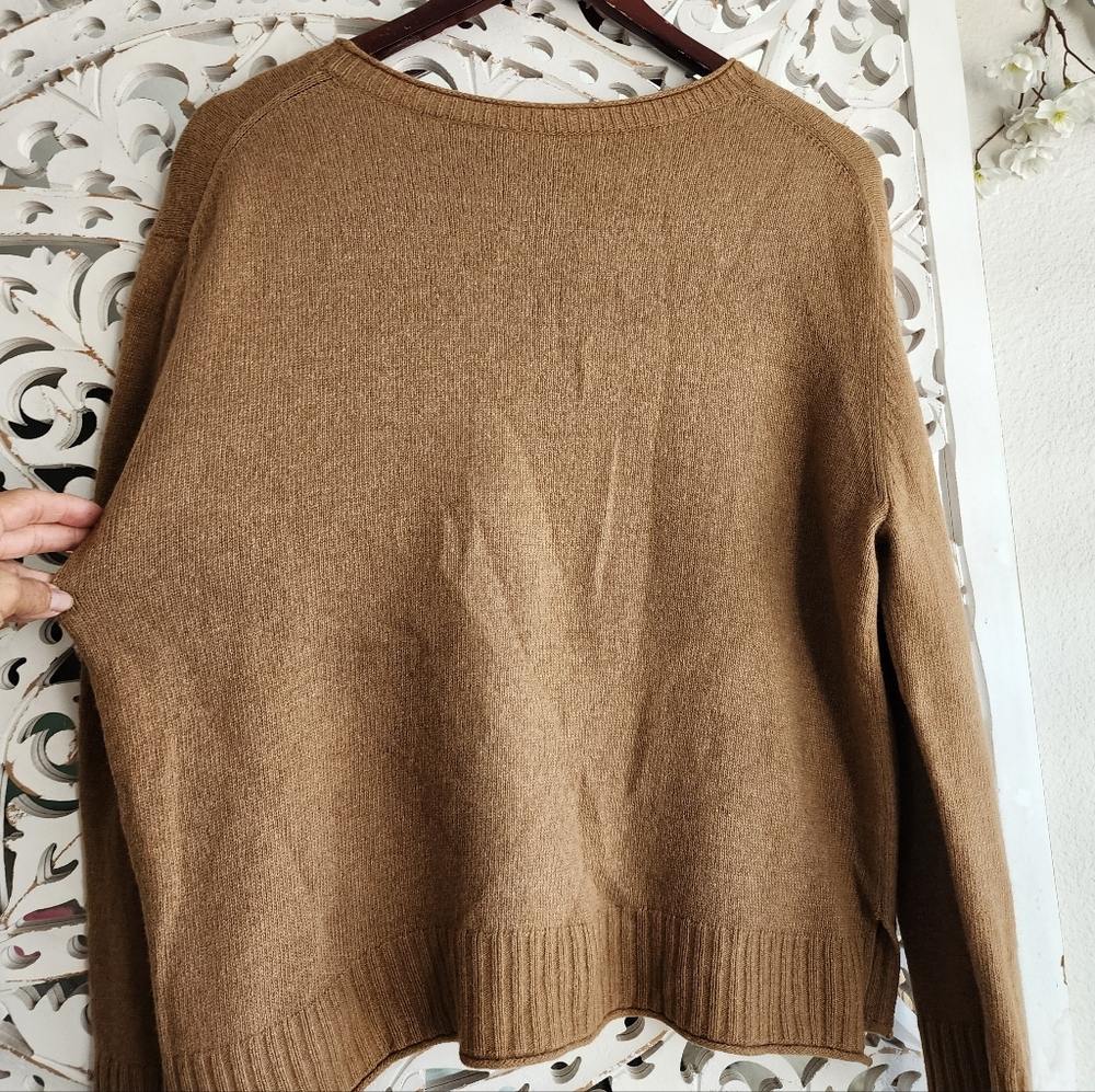 JENNI JAYNE EVERYDAY SWEATER WOOL/CASHMERE CREW NECK LONG SLEEVES SIZE MEDIUM - Picture 14 of 15